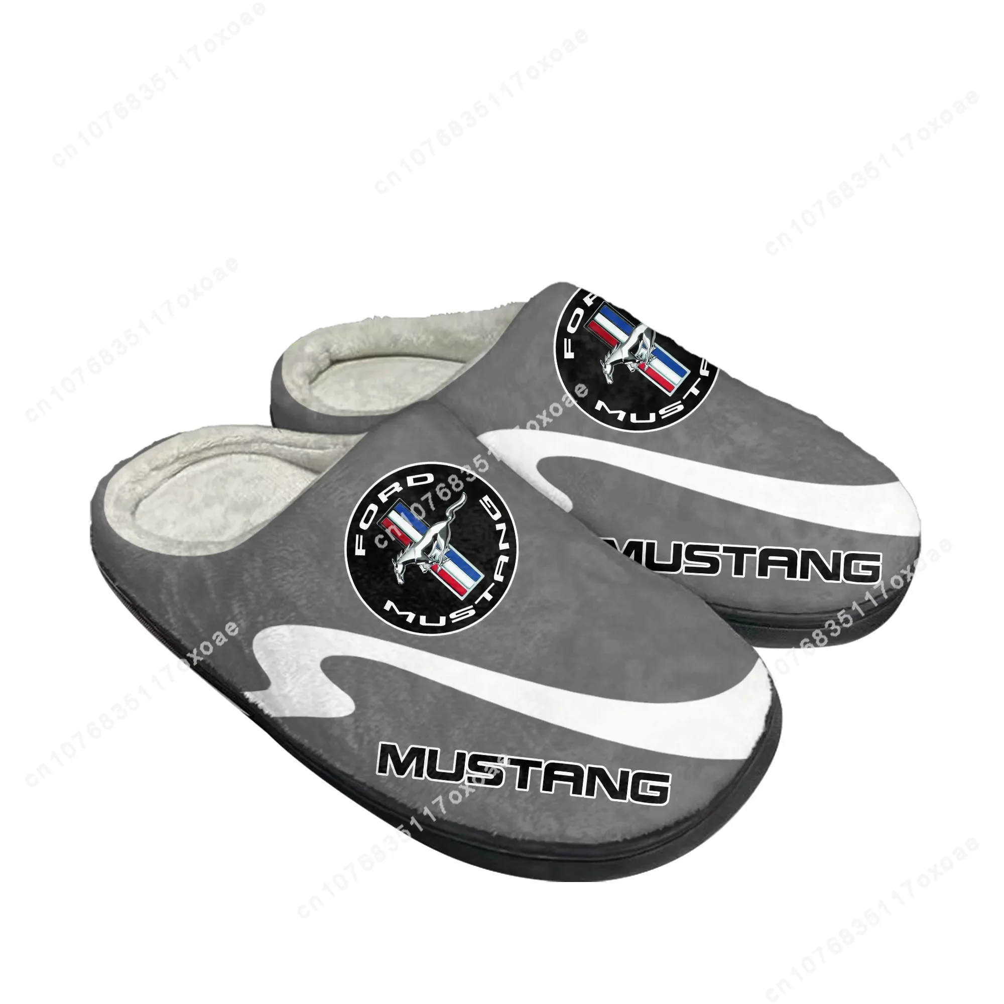 

Mustang Shoes Home Cotton Slippers Mens Womens Plush Bedroom Casual Keep Warm Shoes Thermal Indoor Slipper Customized DIY Shoe