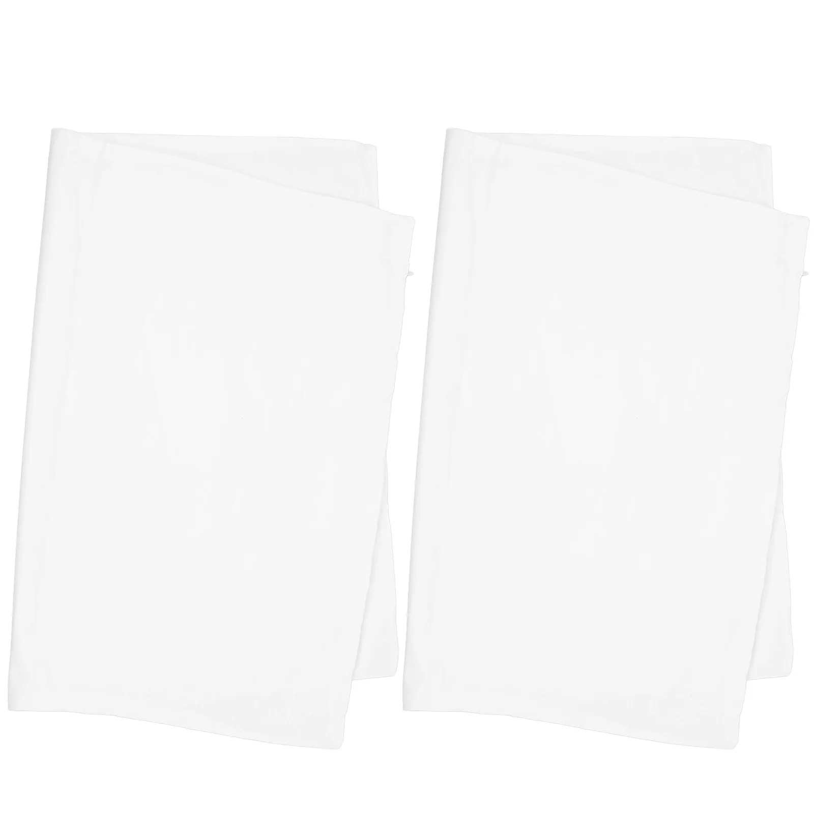 

2Pcs Cotton Pillow Pillowcases Solid Color Standard Size Zipper Closure Breathable Moisturewicking Pillow Protectors