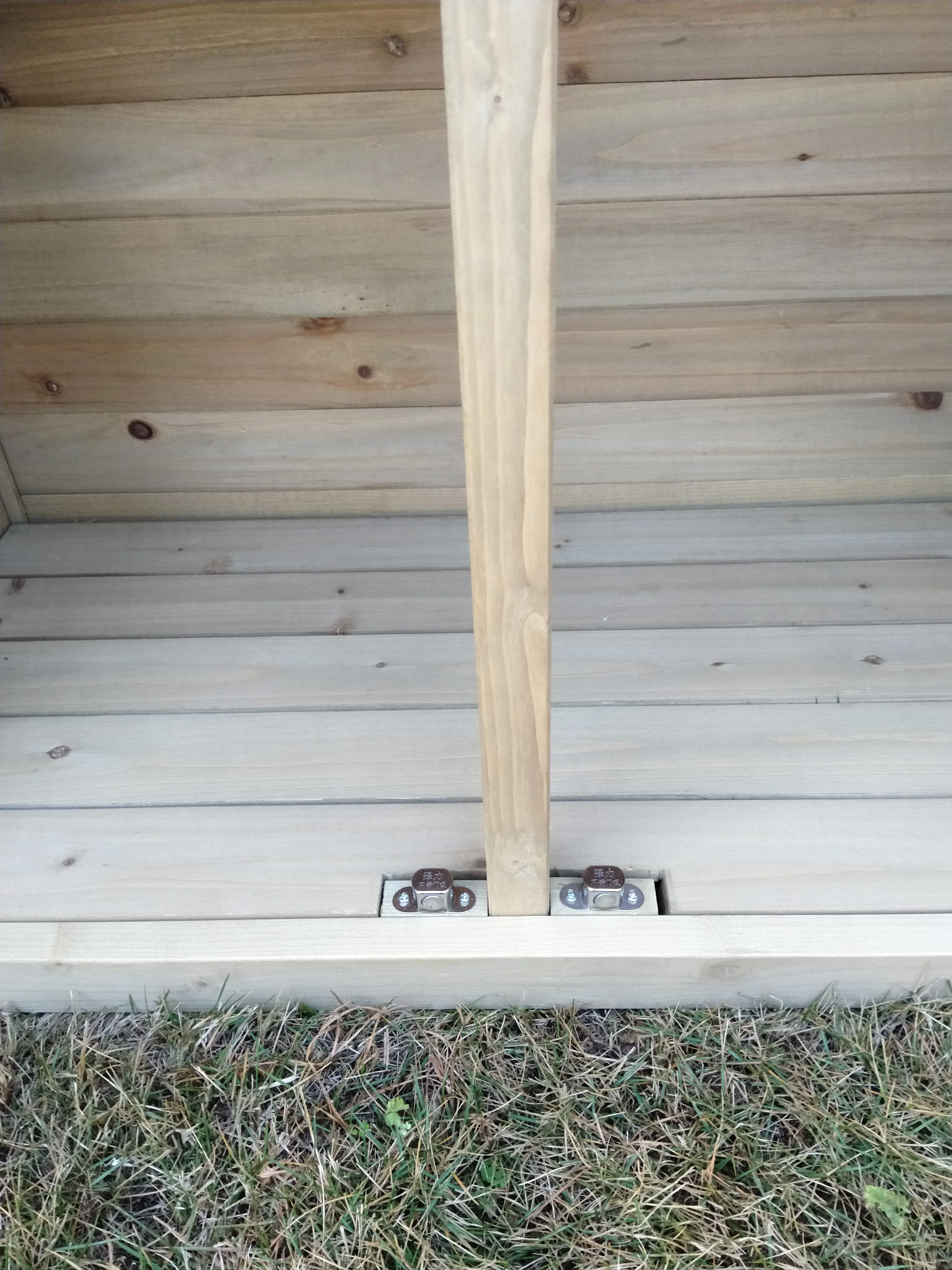 2026 Factory cheap tall design natural solid garden backyard outdoor balcony wooden tool storage cabinet Lockable Double Doors