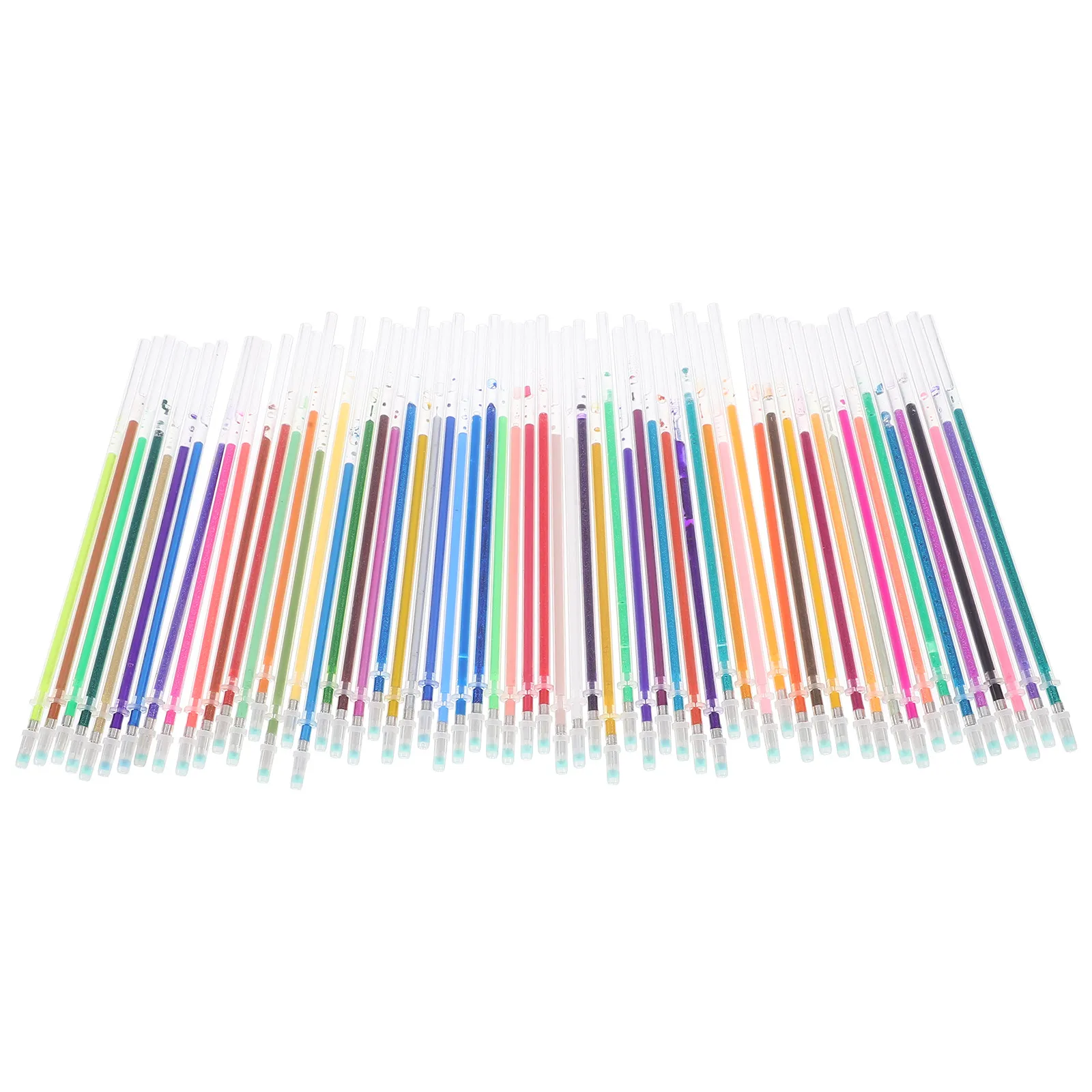 60 Piezas de Recambios de Bolígrafo de Gel, Tinta de Colores, Repuesto Multicolor, Escritura Suave, Fluorescente, Neón, para Colorear y Dibujar