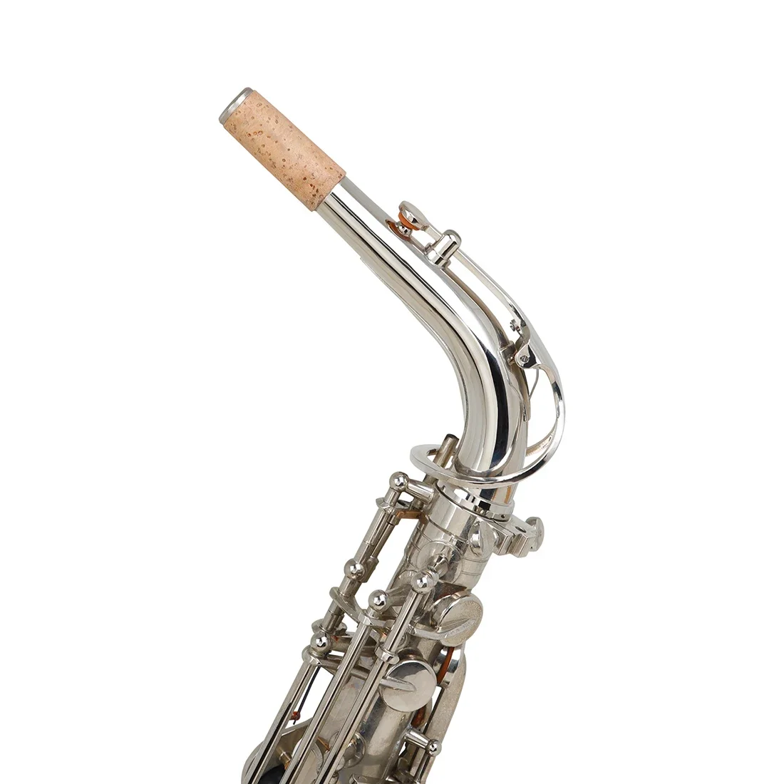 Saxofone alto pescoço dobrado latão fácil de jogar bom tom pescoço dobrado instrumento de vento profissional peças alto acessórios saxofone