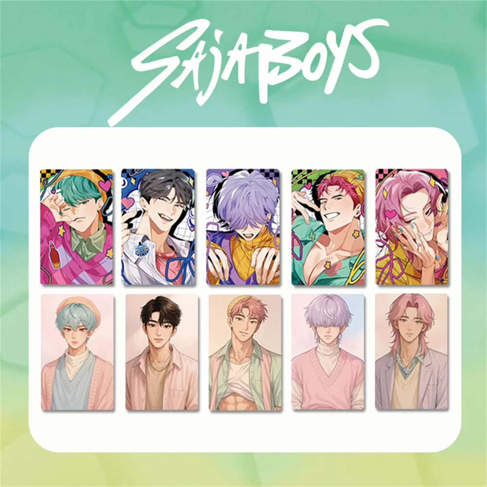 KPOP DEMON HUNTERS Fotokarten SAJA BOYS HD LOMO Karten Hochwertiges beschichtetes Papier Postkarte Jungen Mädchen Fans Geburtstagsgeschenk