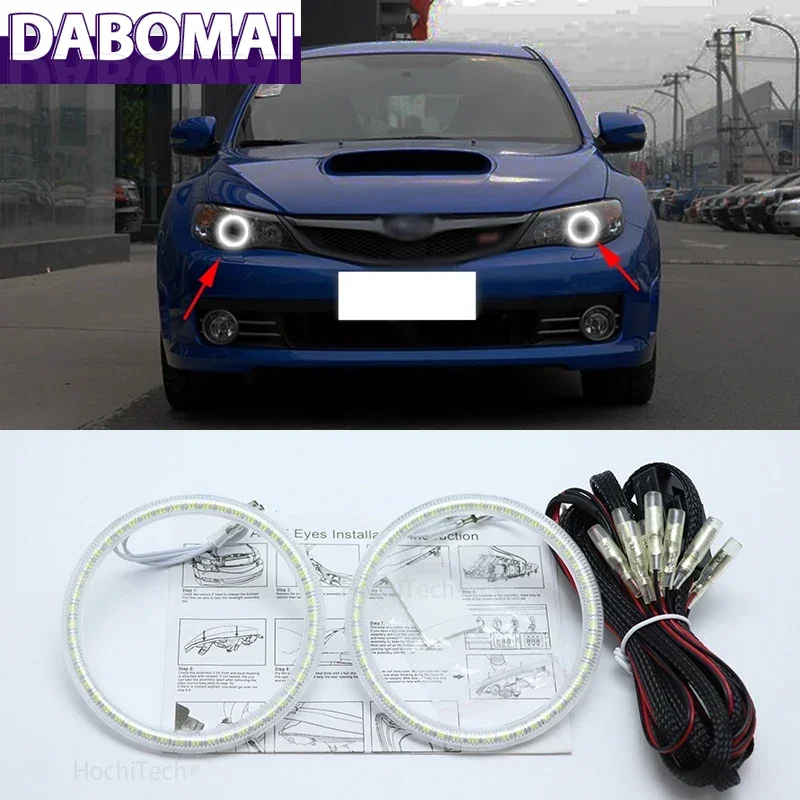 

Дневные ходовые огни DRL для Subaru Impreza WRX STI 2007-2011 Супер яркий белый цвет 3528 SMD Led Angel Eyes Kit