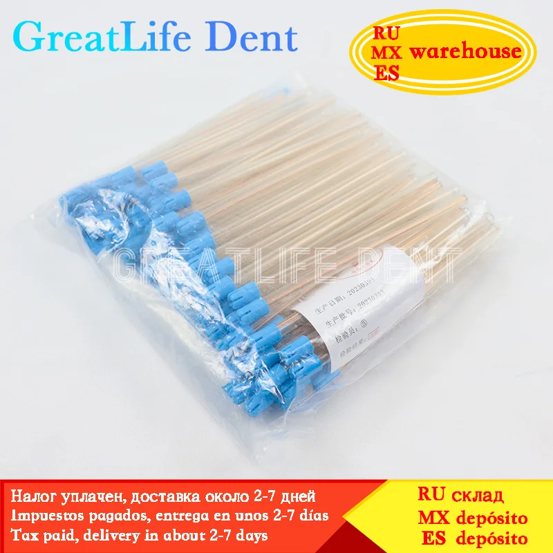 

GreatLife Dent Oral Care Tool Dental Materials 500pcs Dental Disposable Saliva Ejector Low Volume Suction Tips Aspirator Tube