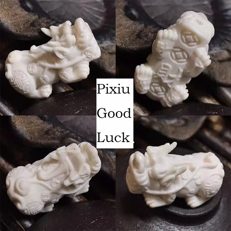 Handcrafted Buckhorn Wealth Pixiu Beads Fengshui Pixiu Good Luck Beads DIY Bracelet