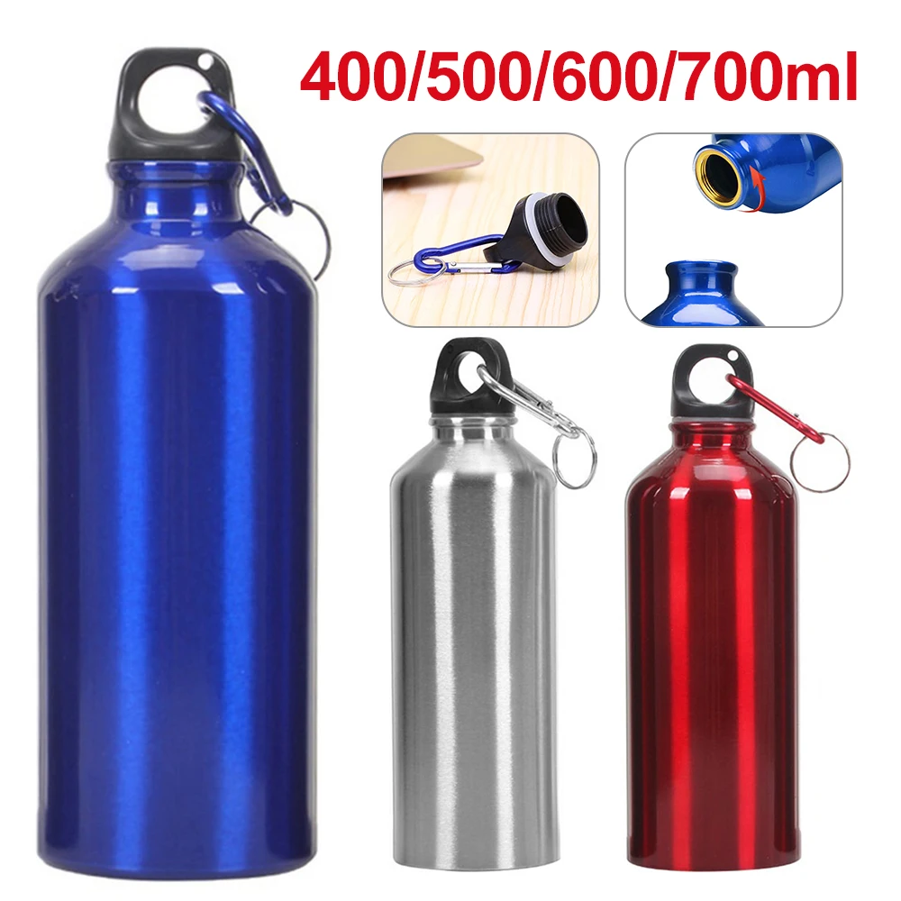 400/500/600/700ml Aluminum Portable Water Bottle Bike Cycling Drinking Kettle Drinking Cup for Outdoor Travel Running Camping