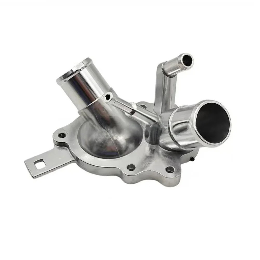 Water Outlet Connector Thermostat Housing For Infiniti QX56 2011-2013 For QX80 2014-2016 Aluminum Alloy OE 11060-1LA0A Silver