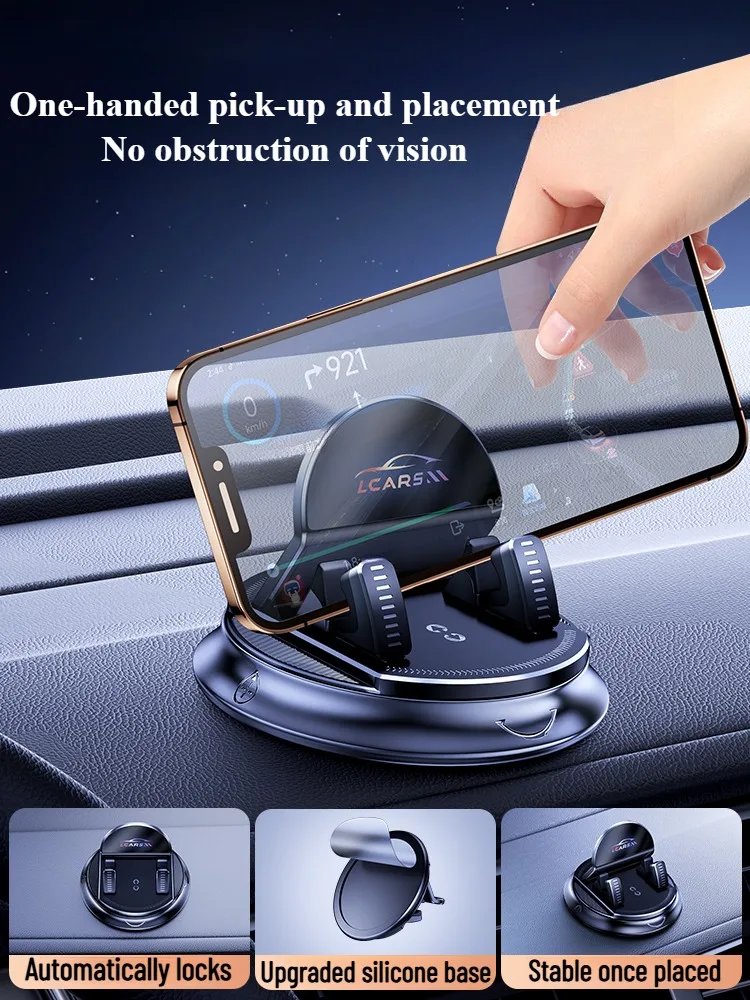 Support universel de téléphone de voiture, support rotatif à ventouse pour tableau de bord, pour la Navigation Mobile, utilisation multi-scènes dans les véhicules et la maison