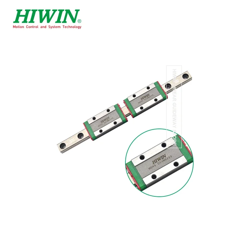 HIWIN MGN9 Linear Rail 300mm 350mm 400mm 450mm 500mm 520mm 530mm With 2 Carriage Block MGN9H Z1