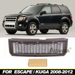 Front Grill W/Light  Fits For Ford Escape/Kuga 2008-2012 Modification Racing Grill