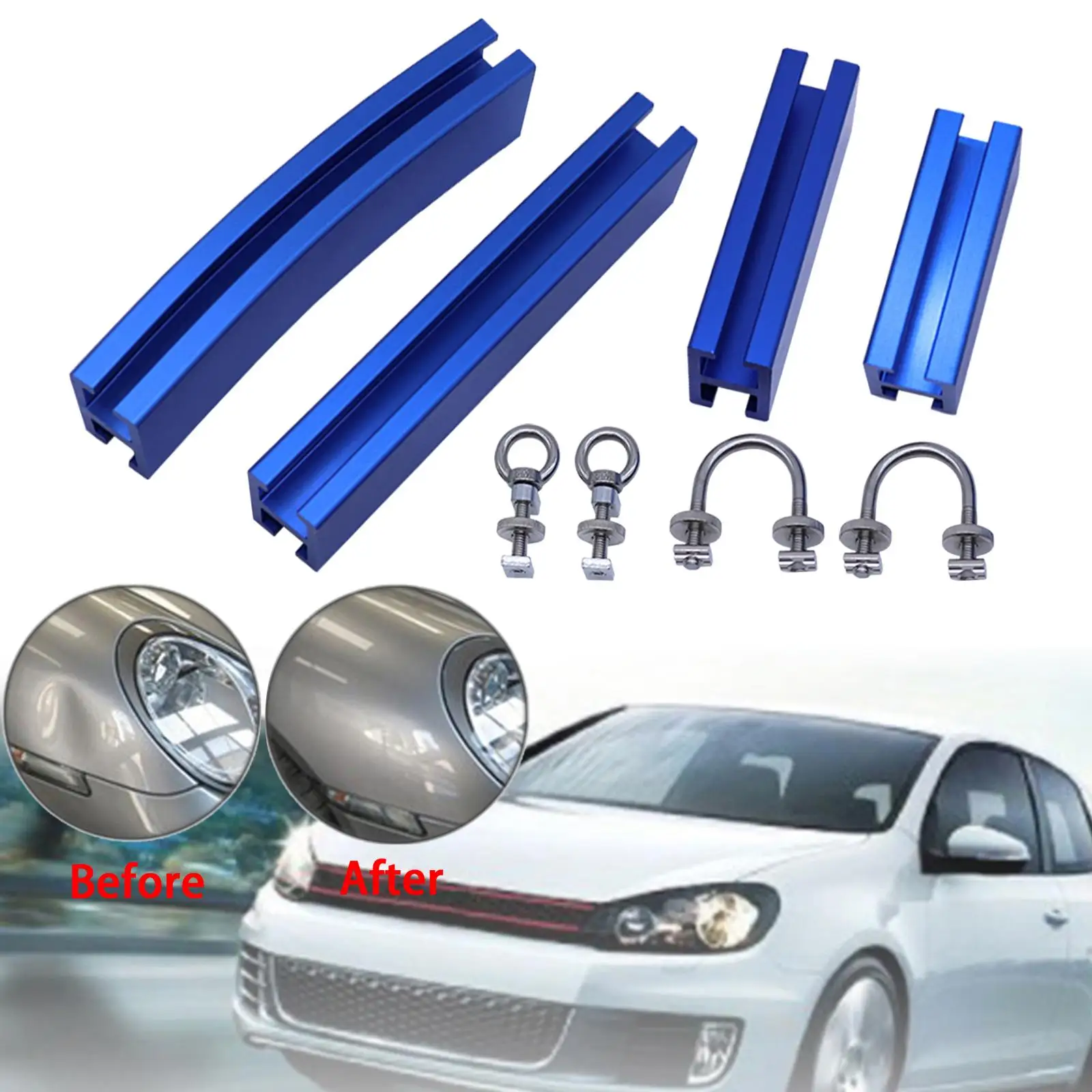 

4Pcs Generic Grooves Auto Body Repair Tool Remover Truck Car Dent Puller Kit