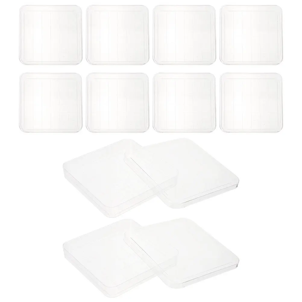 10 stuks doorzichtige plastic petrischalen lichtgewicht compacte agarplaten voor wetenschappelijk onderzoek petrischaal agarplaten