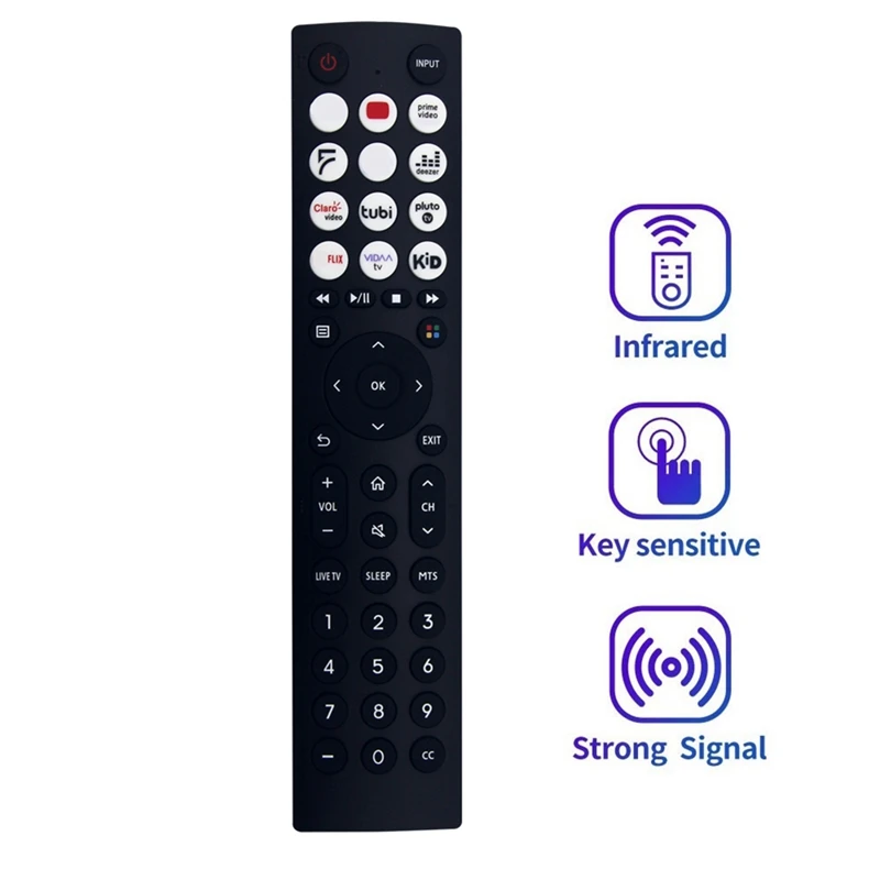 Substituição Controle Remoto para Hisense Smart Video TV, EN2F36, EN2F36H, 43A4KV, 32A4KV, 40A4KV, Novo