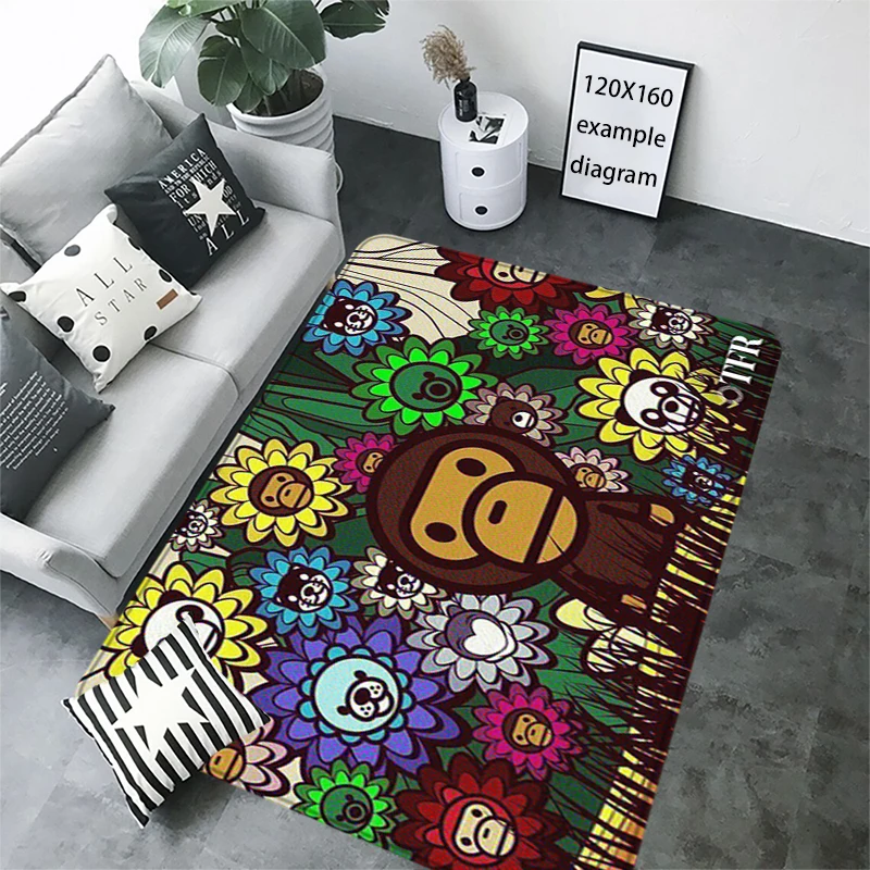 House Interior Carpet Cute Baby Milo Living Room Rugs Foot Carpets Entrance Doormat Floor Mats Non-slip Mat Home Kitchen Decor