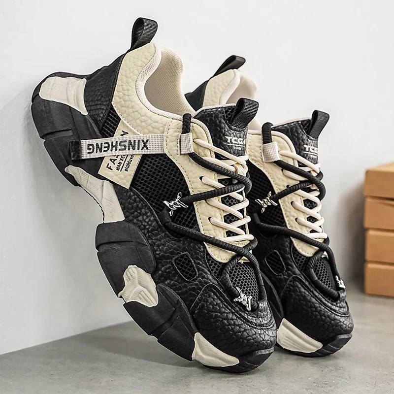 Men's casual sports shoes, comfortable and breathable lining, thick sole and wear-resistant, suitable for daily casual wear, sports, and outdoor activities
