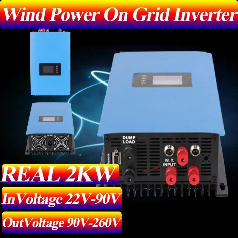

Industrial grade durable 1000W wind turbine grid connected inverter with aluminum alloy shell for stable and reliable lightning