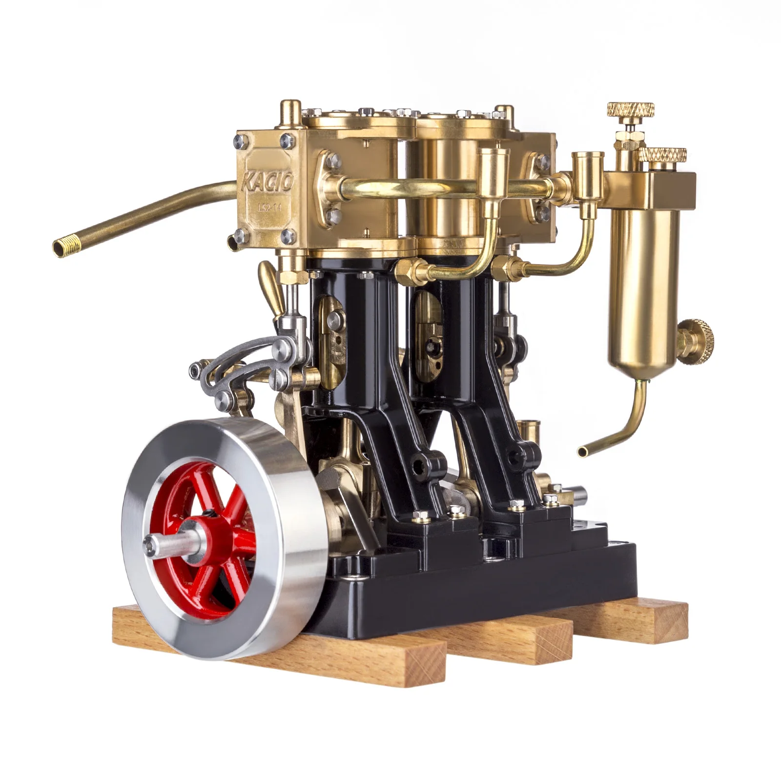 KACIO LS214 Reciprocating steam engine Scientific Toy Engine Model Retro Engine Gift Teaching Boy