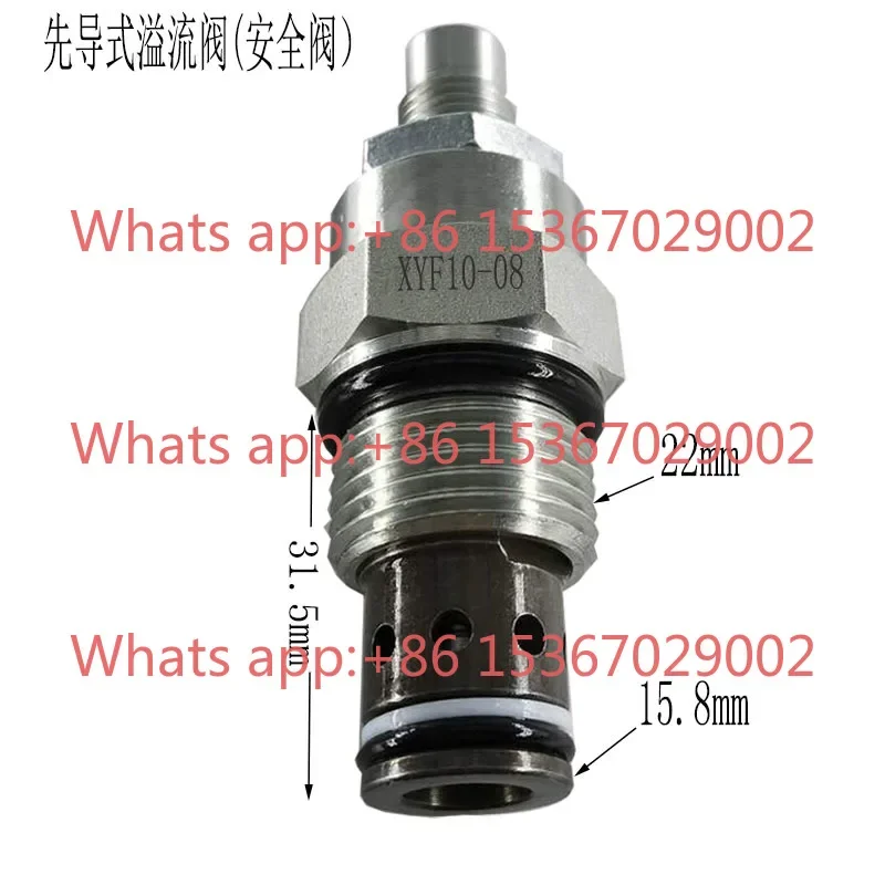 Threaded Cartridge Pilot Operated, Relief Valve XYF10-08 Pressure Regulator, Safety Valve