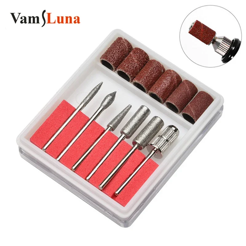 

Nail Polishing Head Set Sanding Belt File Set Electric Nail Drill Polishing Machine Nail Repair Replacement Head