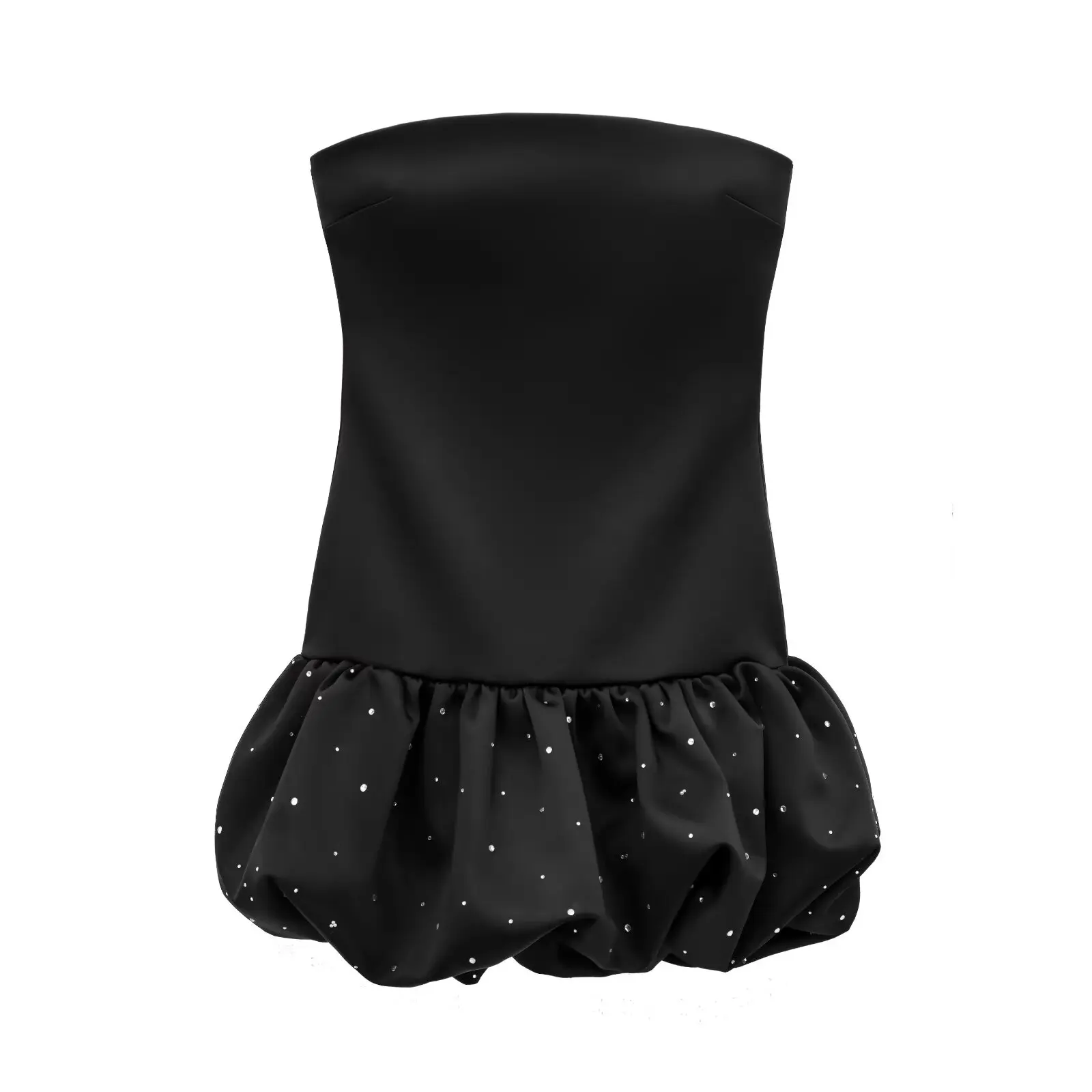 JNLEAOG Nuevo Vestido de Satén de Seda para Mujer con Decoración de Diamantes de Imitación, Diseño E, Estilo Casual, p...