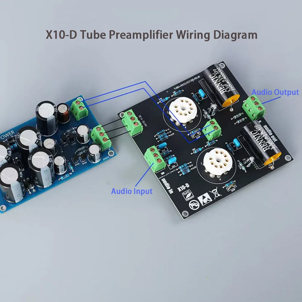 Dual ±12V–30V Power Supply British Sound Tube Buffer Preamp Kit, Warm Musical Sound, Hi-Fi Audio Fidelity DIY Board