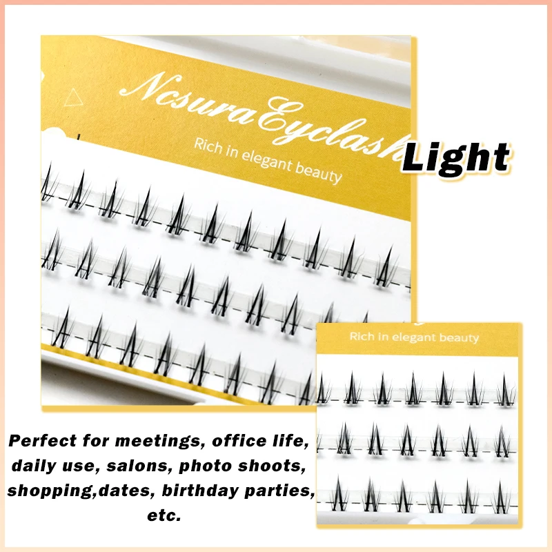 Fake Lashes 5-7mm Air Lower Eyelashes Fairy Segmented Natural Under Lashes Manga Bottom Lashes Makeup Tools Eyelash Extension