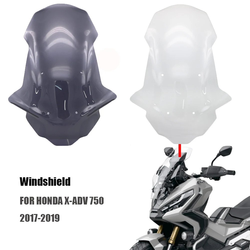 

Motorcycle Windscreen Visor Viser Wind Deflectors Windshield for Honda X ADV 750 X-ADV750 XADV 750 2017 2018 2019 Clear Smoke