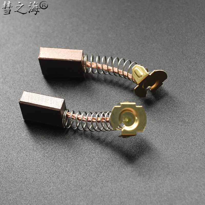 

10PC high copper DC motor spring carbon brush 6 * 14 * 18 general wear-resistant specifications support customization