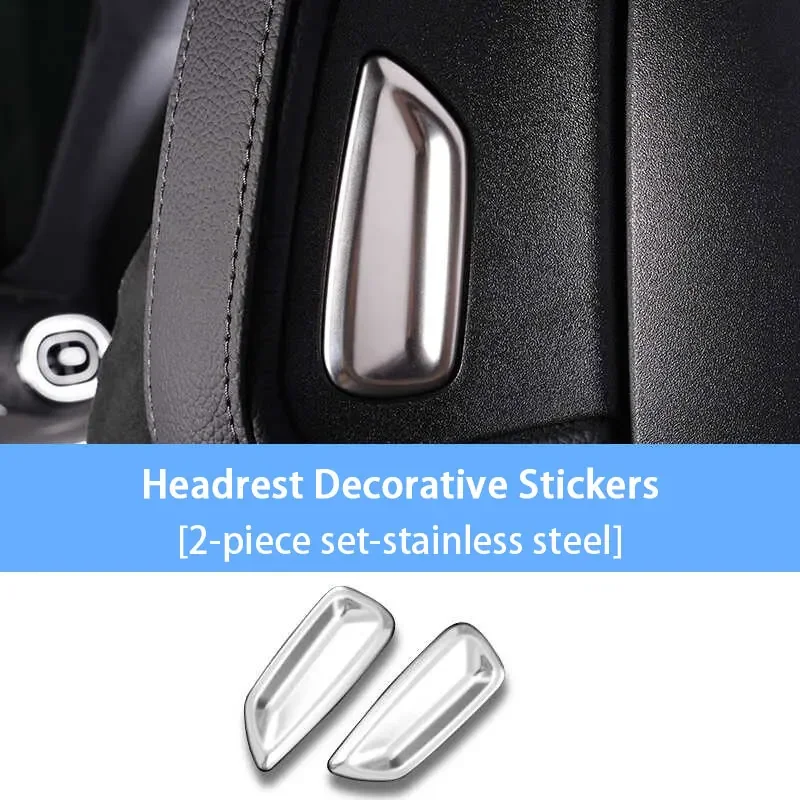For Mercedes Benz EQE EQS W295 V295 W297 V297 W206 X254 W214 Car Seat Headrest Adjustment Button Trim Frame Cover Accessories