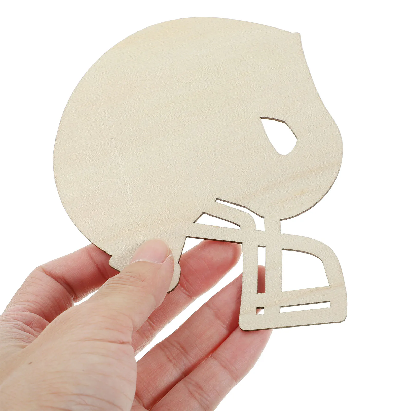 

20pcs Wooden Decorations Durable Basswood DIY Crafts Blank Surface Home Festivals Christmas Signs Hanging Embellishments