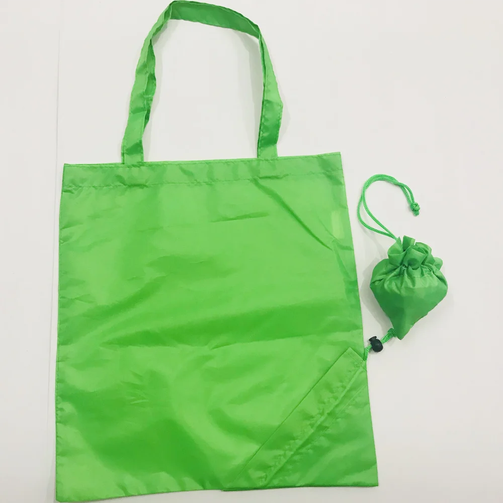Promotional Wholesale Polyester Folding Strawberry Bag Recycled Lightweight Large Capacity Storage Tote Bag with Custom Print