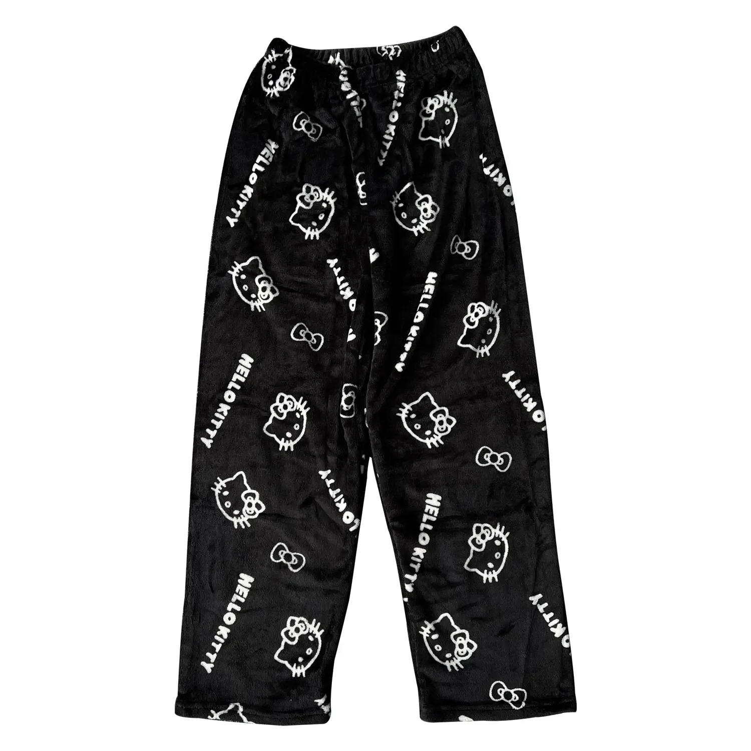 Y2K Hello Kitty pyjama's anime dames pyjama's cartoon paar wandelend naar huis pyjama broek casual huispak