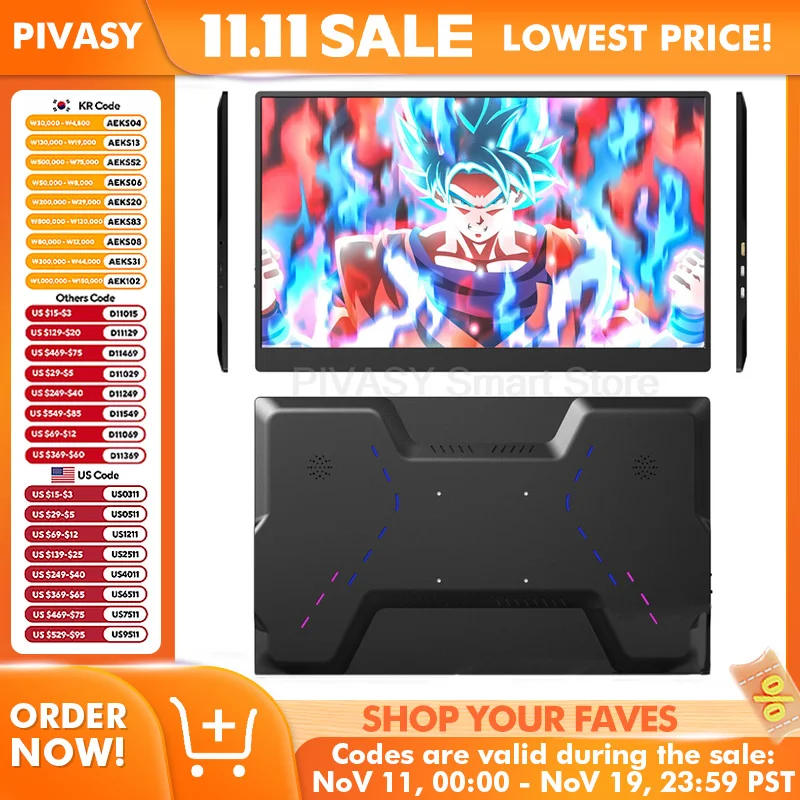 240Hzポータブルゲーミングモニター、マルチサイズ、Type-C接続、ノートパソコン、スマホ、Switchに最適、高リフレッシュレート、低遅延