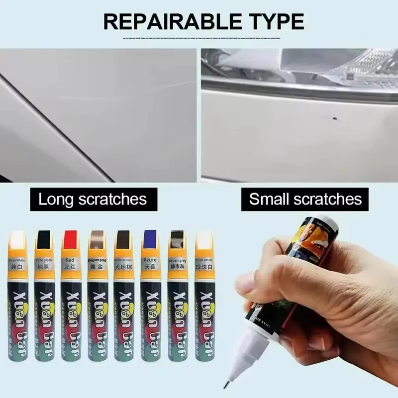 Auto-Lackstift 10ml Kratzer-Reparaturstift Wasserdichter Permanenter Autolack-Nachfüllstift Werkzeug zur Karosseriereparatur – Detail 8