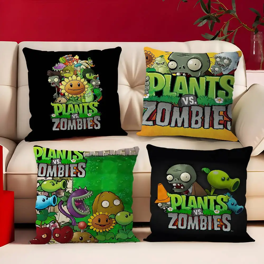 Classic Game P-Plants Vs Z-Zombies Personalized Pillow Cover Kids Bedroom Wild Party Decor Pillowcase kid Birthday shower Gift