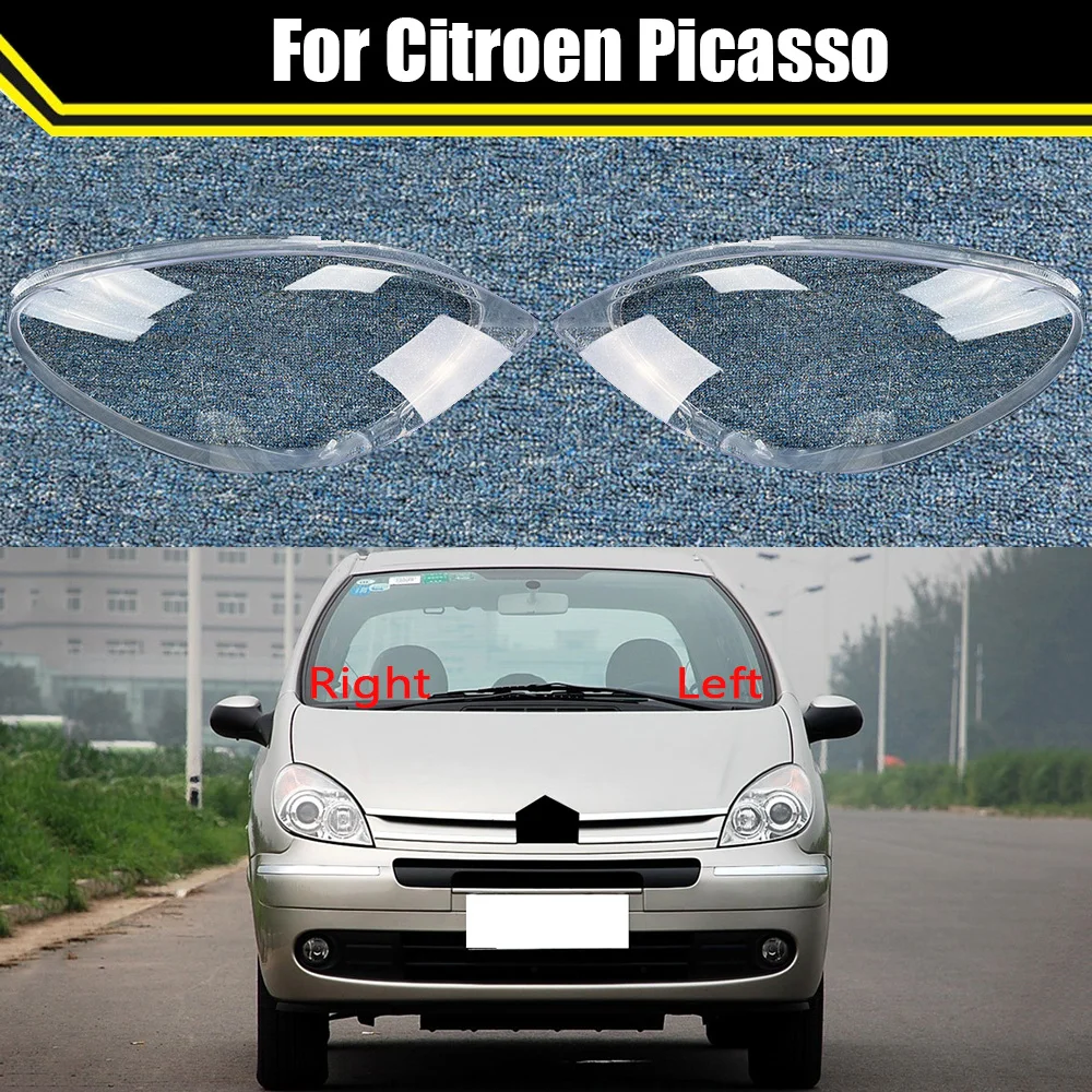 

Auto Head Lamp Light Case For Citroen Picasso Car Front Headlight Lens Cover Lampshade Glass Lampcover Caps Headlamp Shell