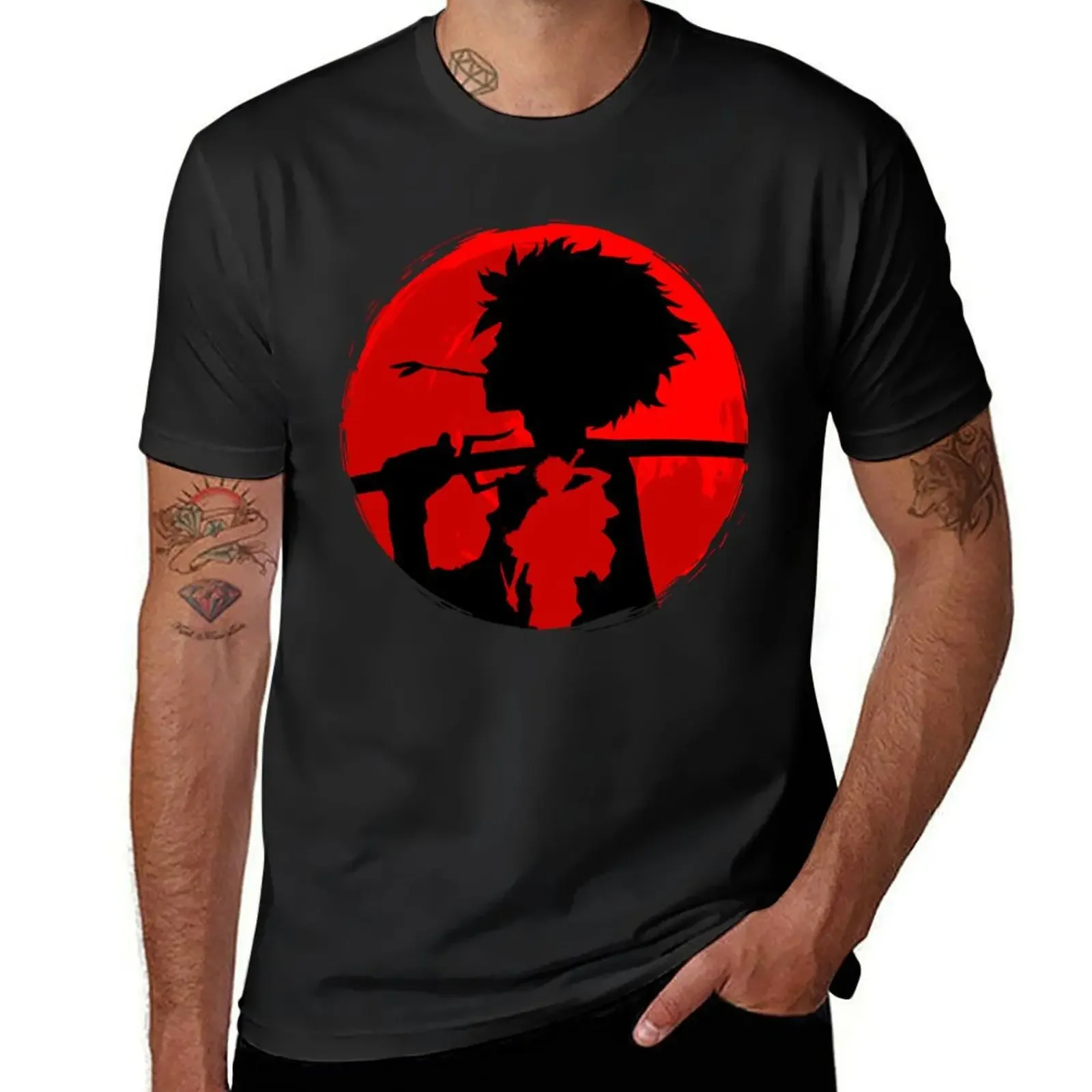 Samurai sunset Mugen 2 T-Shirt hippie clothes basketball graphic tees cute clothes korean fashion heavyweight t shirts for men