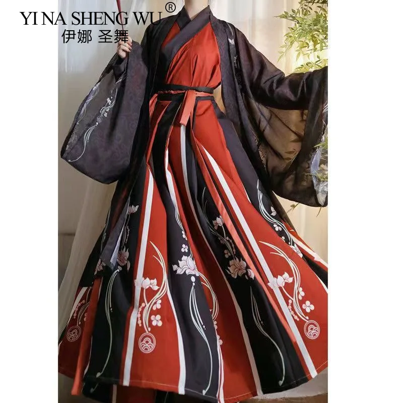 

Chinese Ancient Hanfu Sets Cosplay Outfit Woman Man Couples Oriental Dance Costume Traditional Swordsman Halloween Party Suit