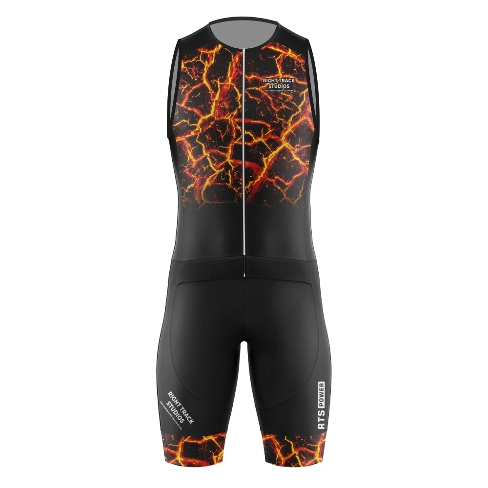 RT Summer Triathlon Race Suit Men\'s Sleeveless Skinsuit Swimming/Running/Cycling One-Piece Sets Road Bike Speedsuit Hot Sale