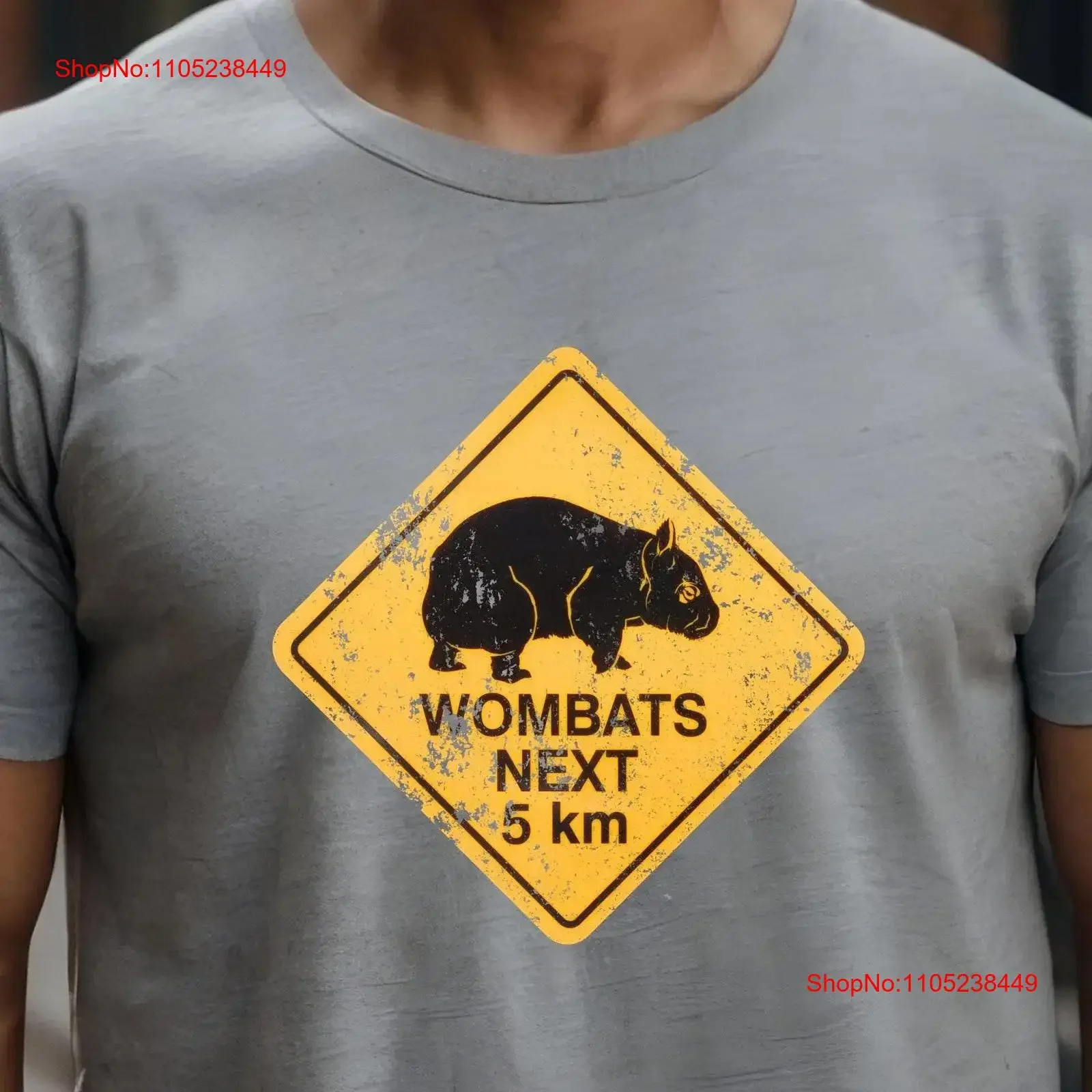 Wombats T Shirt Animal lovers Animals Funny Wombat Theme Australia and Tasmania Aussies vintage Washed Casual Stretched