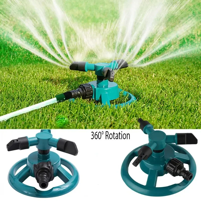 

360° Auto-Rotating Sprinkler Nozzle - Adjustable Spray Patterns for Lawn/Garden/Agricultural Irrigation, Water-Saving Tool