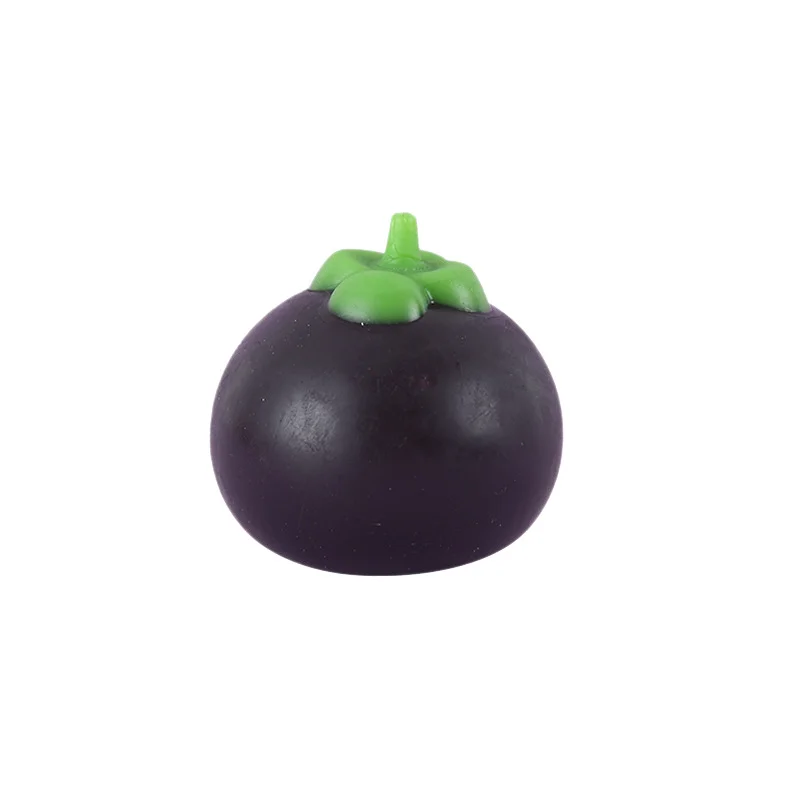 9pcs Slow Rebound Mangosteen Squeeze Water Ball Toy Stress Relief Venting Fidget Squishy Funny Prank Decompression Toy
