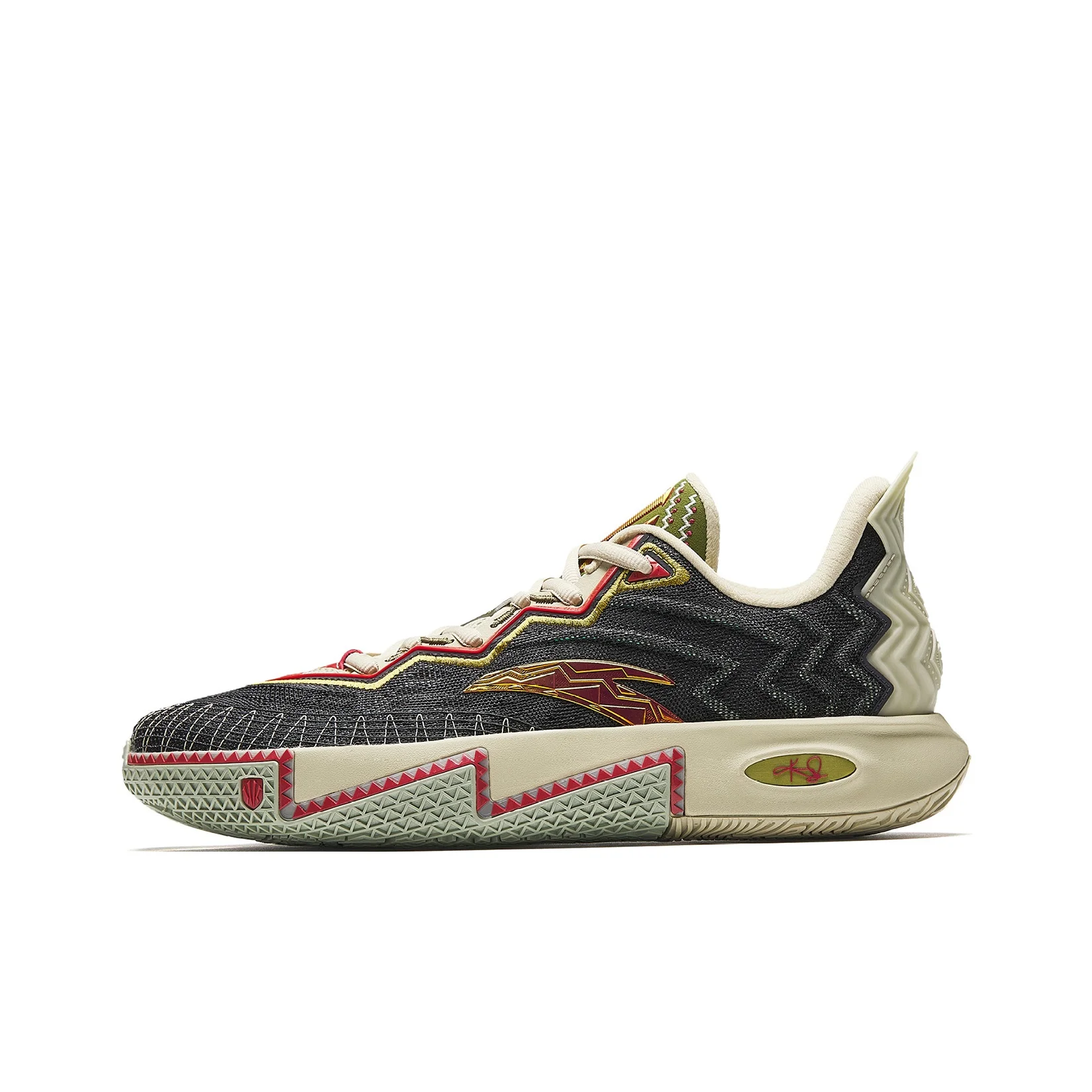 Anta KAI 2 Cushioning Abrasion Resistant Rebound Low top Midfoot Carbon Plate Basketball Shoes Men's Gray Beige 112611110S-7