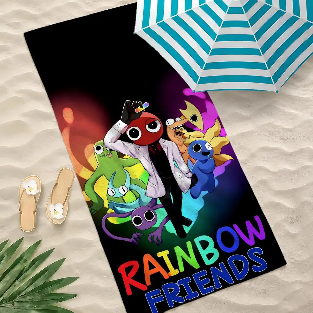 Game Rainbow Friends Towel Towel Beach Towel Oversized Quick Dry Towel Absorbent Soft Swim BeachTowels for Men Women