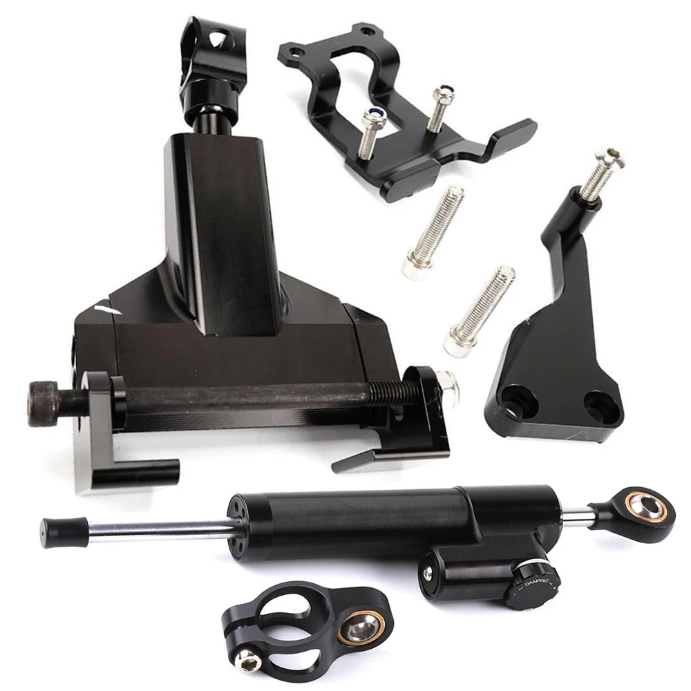 

MT07 MT-07 FZ07 Steering Damper Mounting Bracket Kit Stabilizer Reversed Safety Control For Yamaha MT07 2013 - 2017
