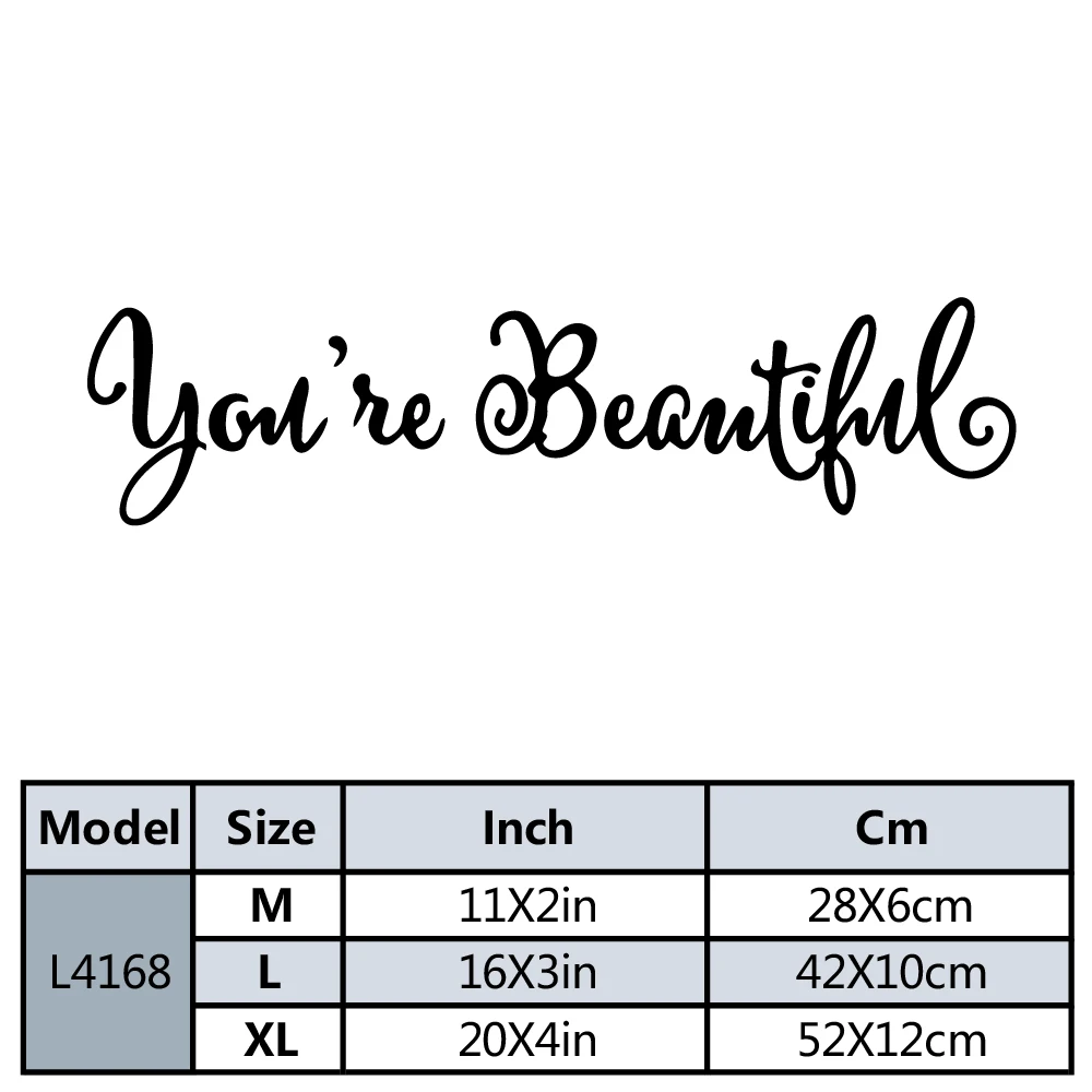 You Are Beautiful Nursery Wall Stickers Vinyl Art Decals For Toilet Stickers Wall Decal Home Decor