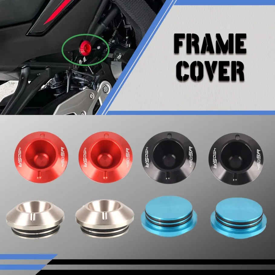 

FOR CFMOTO 450SR 450 SR 2022 2023 2024 450SS 450 SS Motorcycle Accessories Frame Hole Cap Plug Frame Insert Swingarm bolt Cover