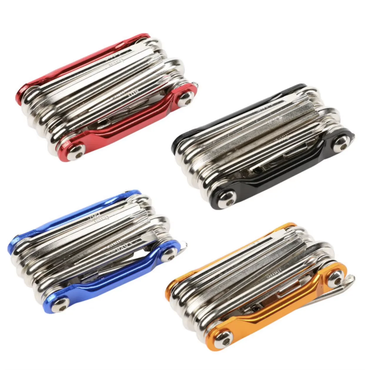 

Outdoor Cycling Bicycle EDC Gadgets Custom LOGO Multi Functions 16 In 1 Metal Emergency Portable Pocket Bike Repair Tool