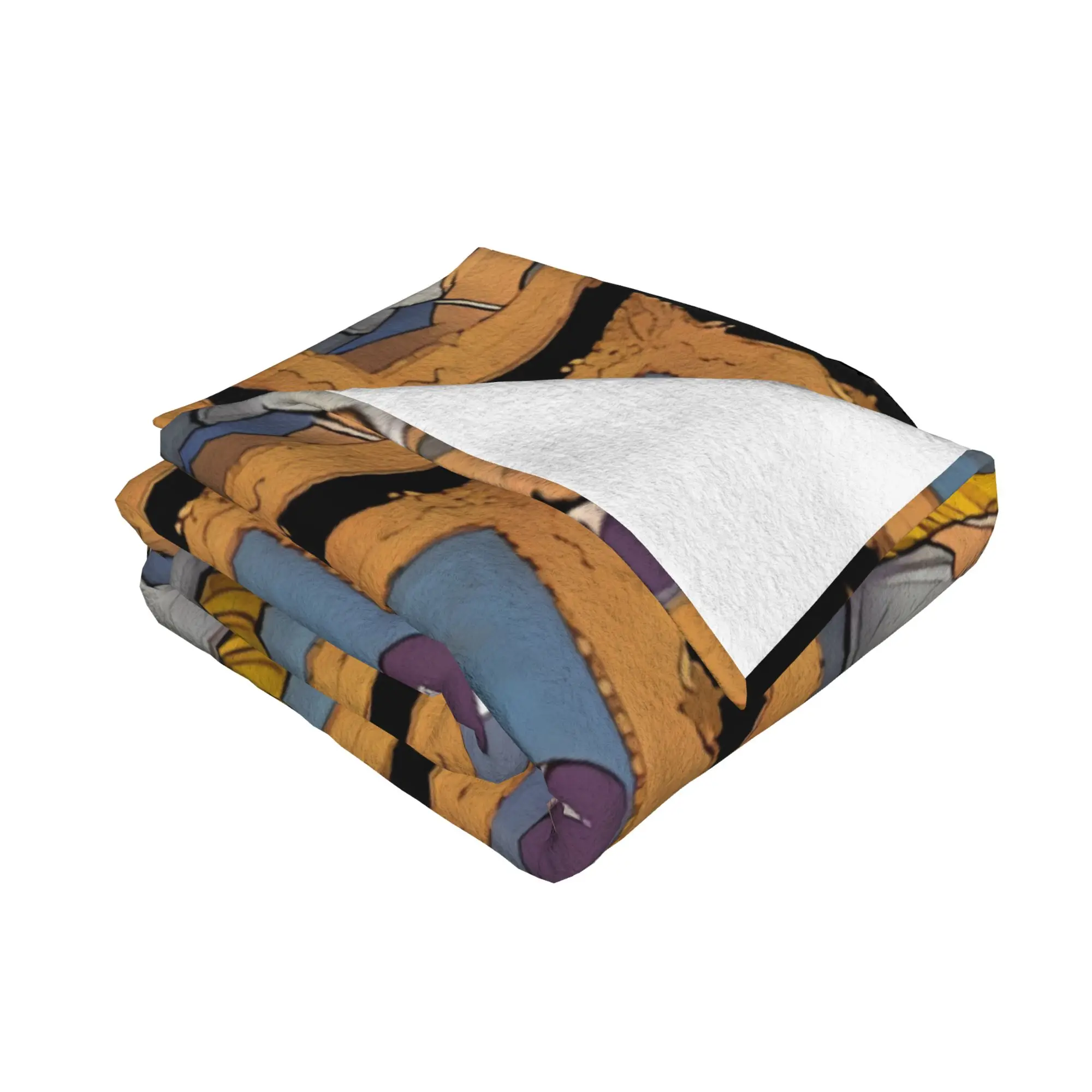 1PC home Cutecore Cartoon Illustration fFreddie Mercury Blanket Super Cosy Plush Home Living Room Sofa halloween