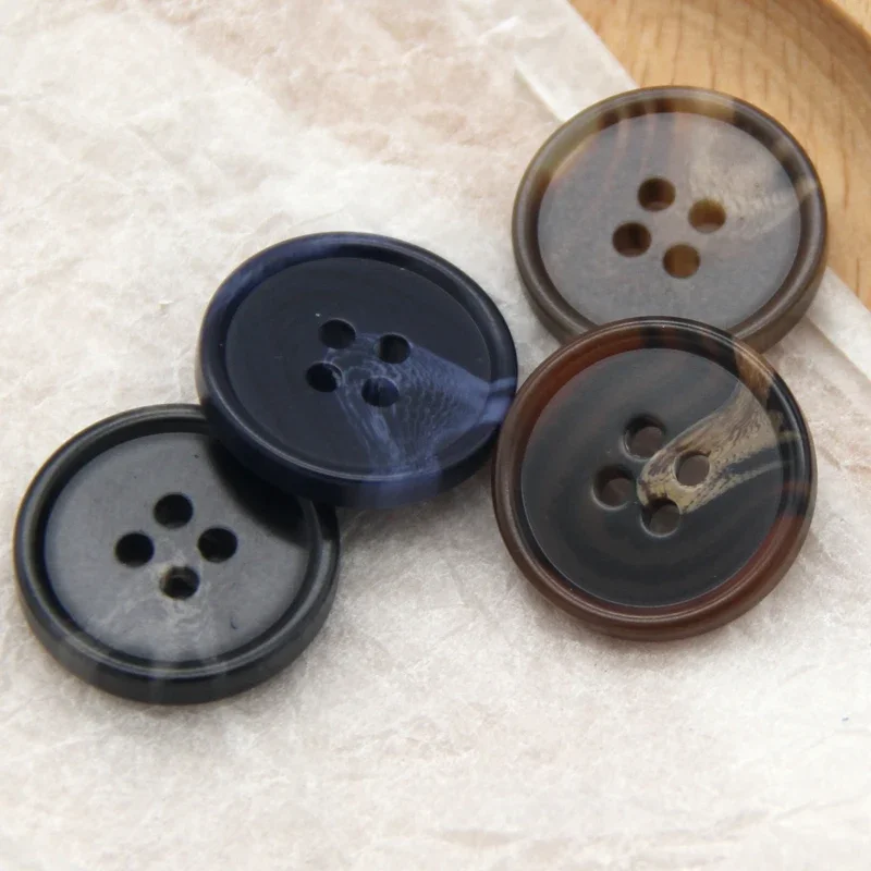 Big Resin Imitation Horn Pattern Coat Suit Buttons For Clothing Men Classical Jacket Decorative Sewing Accessories Wholesale